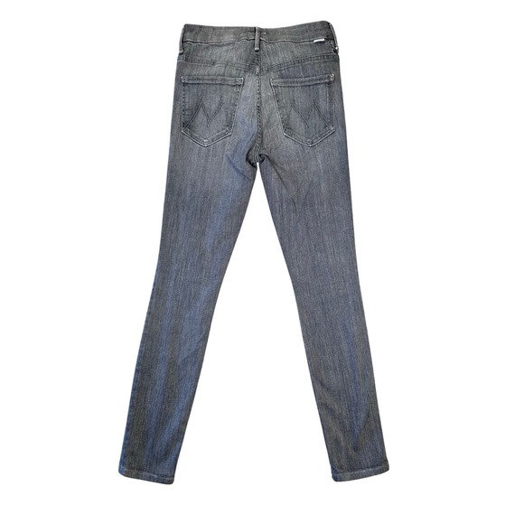 Mother Denim Skinny Jeans Womens 26 Gray/Blue High Waisted Looker Pants *Flaw* - Picture 3 of 12
